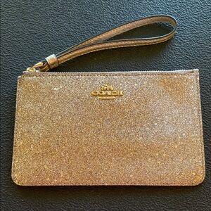 Coach Shimmering Gold Wristlet